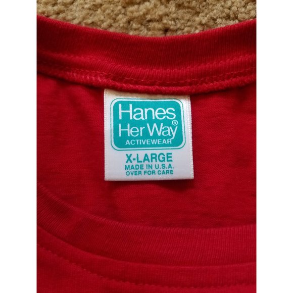 Hanes Her Way T Shirt Size XL - Picture 2 of 3